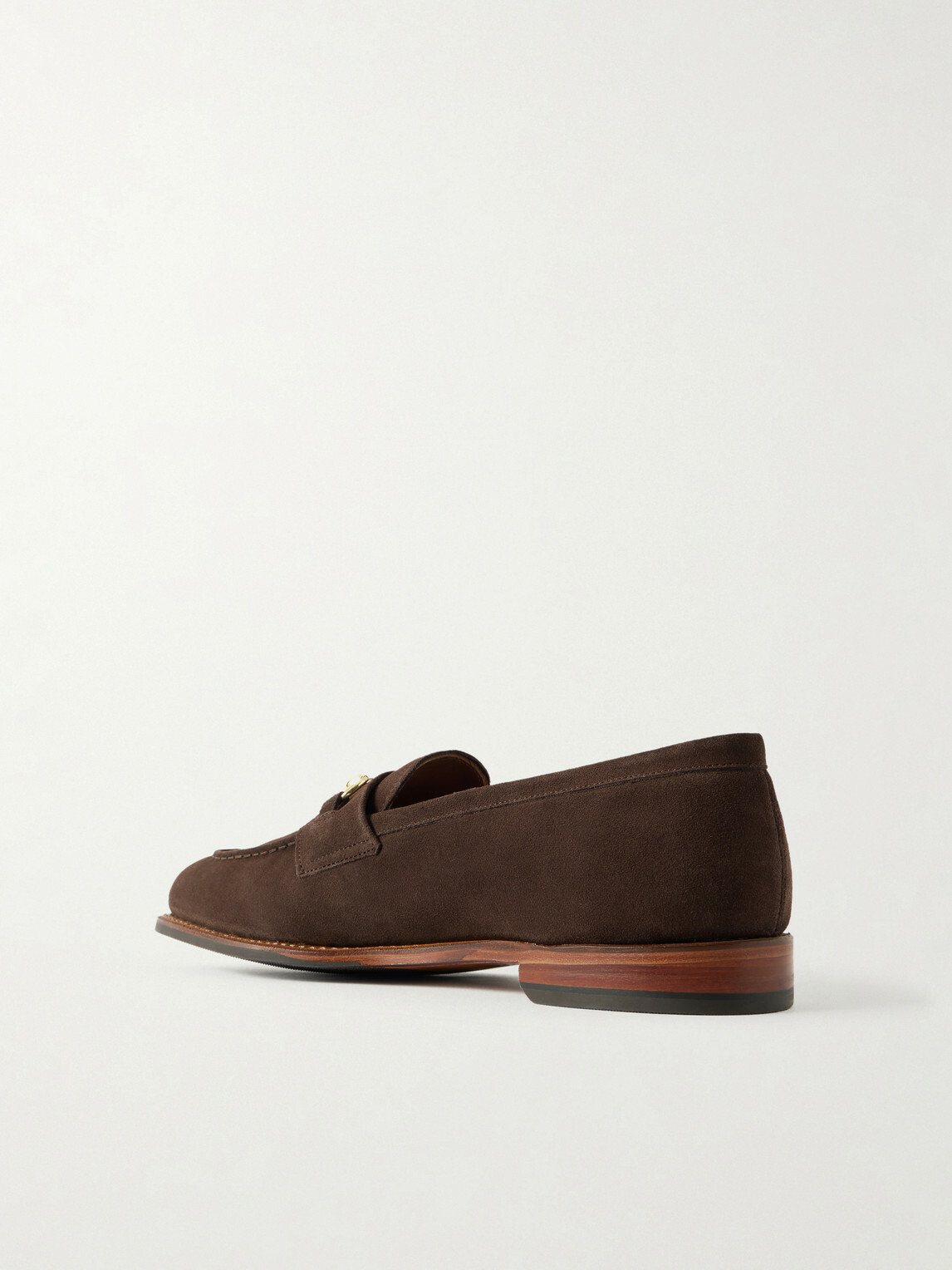 Grenson - Franklin Horsebit-Embellished Suede Loafers - Brown