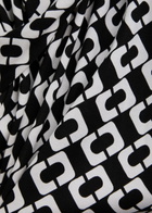 Diane Von Furstenberg Julian Printed Silk Mini Wrap Dress Black And White