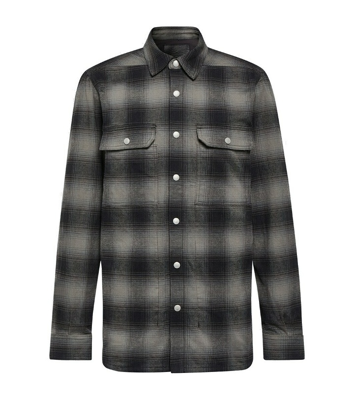 Photo: DRKSHDW by Rick Owens Checked cotton shirt