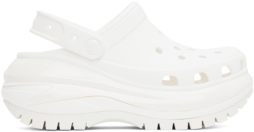 Crocs White Mega Crush Clogs Crocs