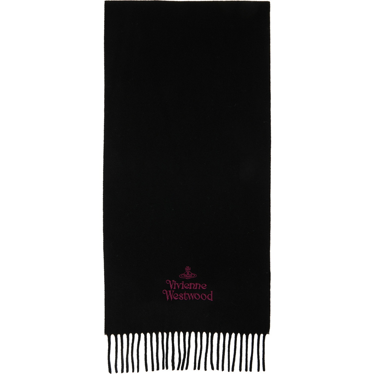 Vivienne Westwood Black Embroidered Scarf