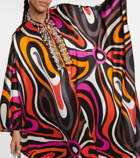 Pucci Embellished printed silk-blend kaftan