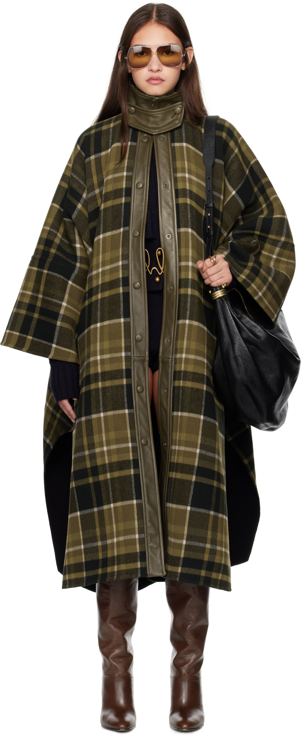 Ho to　Chloé クロエ　ロングコート　スタンドカラー　オープンカ a3308733551_5.jpg