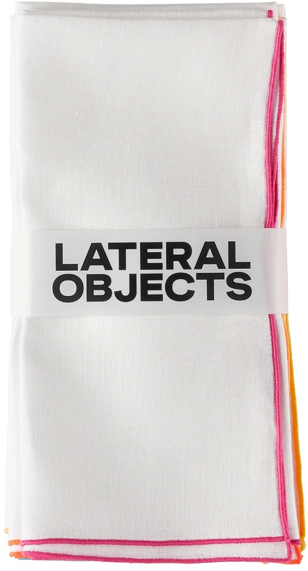 Photo: Lateral Objects White Frame Napkin Set