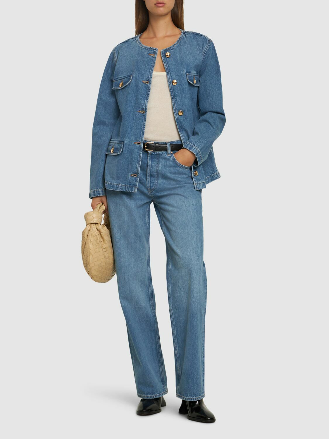 ANINE BING Janet Cotton Denim Jacket ANINE BING