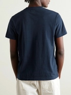 Noah - Logo-Print Recycled Cotton-Jersey T-Shirt - Blue
