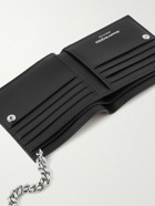 Alexander McQueen - Studded Chain-Embellished Leather Billfold Wallet