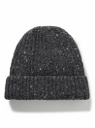Inis Meáin - Ribbed Donegal Merino Wool and Cashmere-Blend Beanie