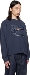 Moncler Genius Moncler x Gilga Farm Navy Cotton Sweatshirt