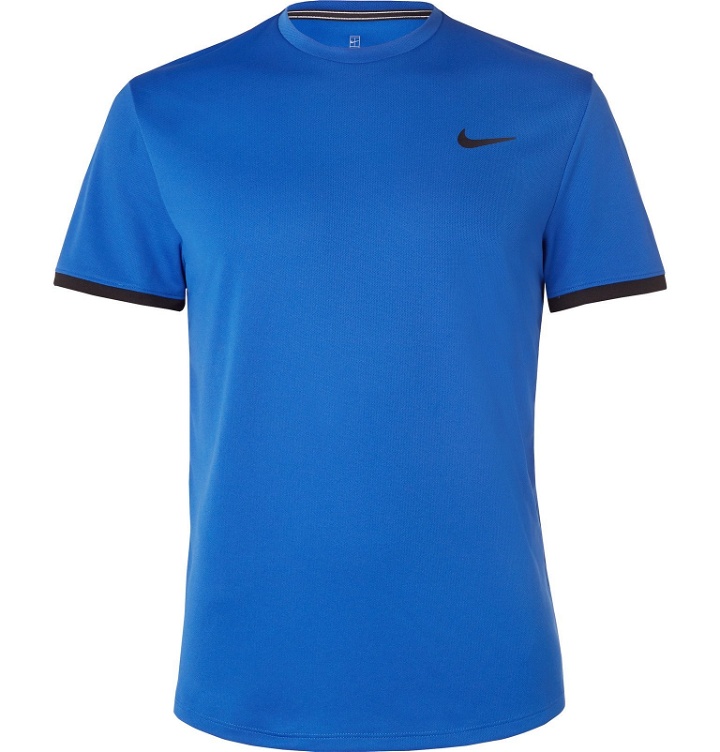 Photo: Nike Tennis - NikeCourt Dri-FIT Tennis T-Shirt - Blue