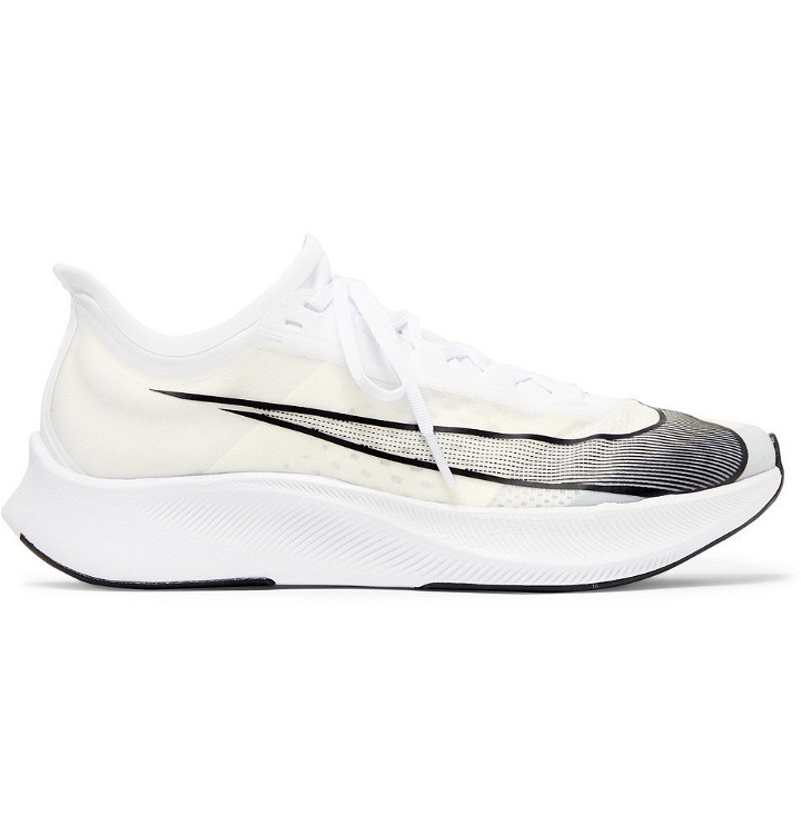 Photo: Nike Running - Zoom Fly 3 Vaporweave Running Sneakers - White
