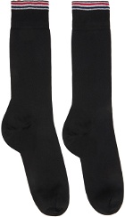 Thom Browne Black Striped Socks