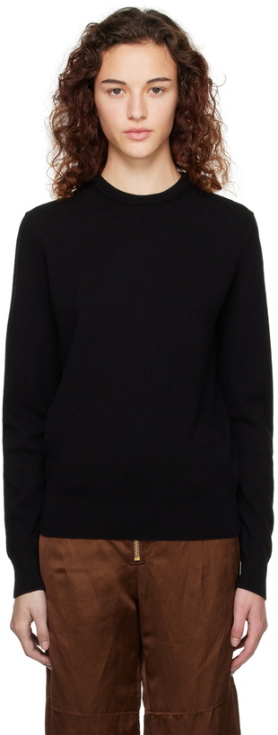 Photo: ZEGNA Black Crewneck Sweater