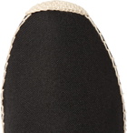 SAINT LAURENT - Embroidered Canvas Espadrilles - Black