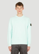 Compass Patch Sweatshirt in Light Blue