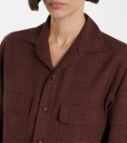 Loro Piana Ida wool, silk, and linen shirt
