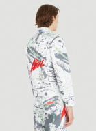 Splatter Print Overshirt Jacket in White