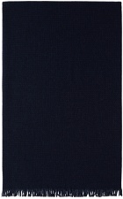 R+D.LAB Navy Nido D'Ape Blanket