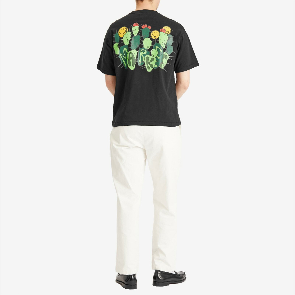 MARKET Men's Smiley Cactus T-Shirt in Black