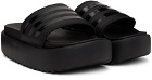 adidas Originals Black Adilette Platform Slides
