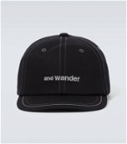 And Wander Logo cotton twill baseball cap
