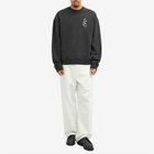 Maison Kitsuné Men's Café Kitsuné Coffee Cup Relaxed Sweatshirt in Black