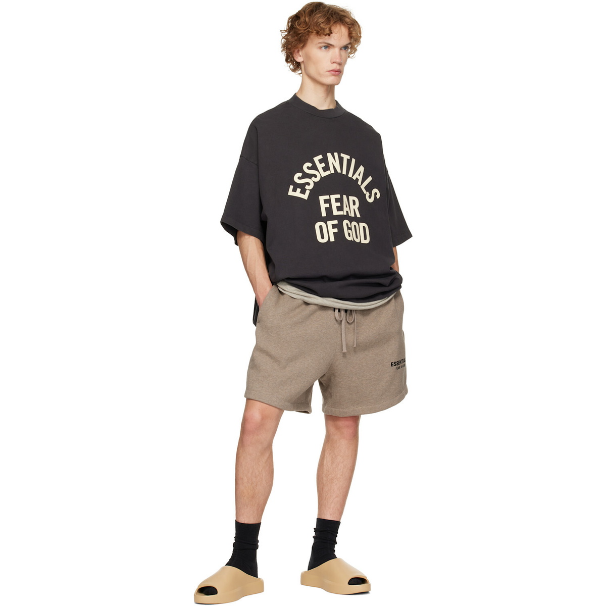 Fear of God ESSENTIALS Tan Essentials Los Feliz Slides