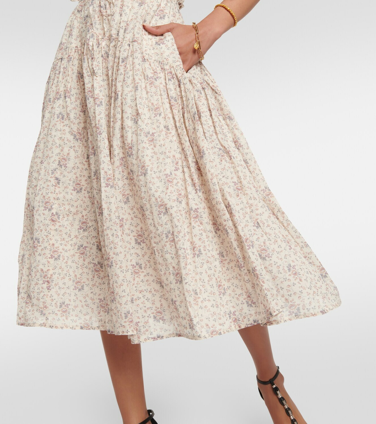 【送料 関税込】POLO RALPH LAUREN Floral cotton midi dress Polo Ralph Lauren Floral cotton midi dress Polo Ralph Lauren