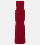 Bananhot Elice draped cotton maxi dress