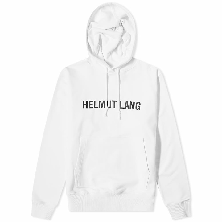 Photo: Helmut Lang Men's Core Logo Popover Hoody in White