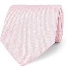 TOM FORD - 8cm Silk and Linen-Blend Jacquard Tie - Men - Pink