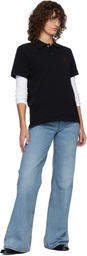 AMI Paris Blue Cotton Flare Fit Jeans
