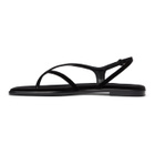 The Row Black Constance Flat Sandals