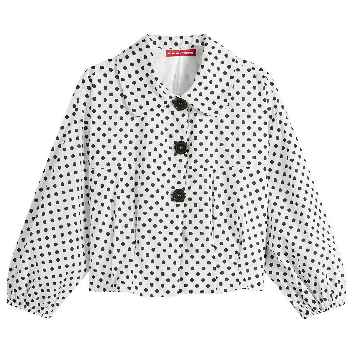Many Many Clothes Women's The Lola Jacket in White Polka