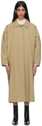 TOTEME Beige Open Front Trench Coat