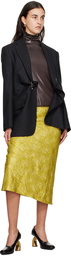 Dries Van Noten SSENSE Exclusive Gold Midi Skirt