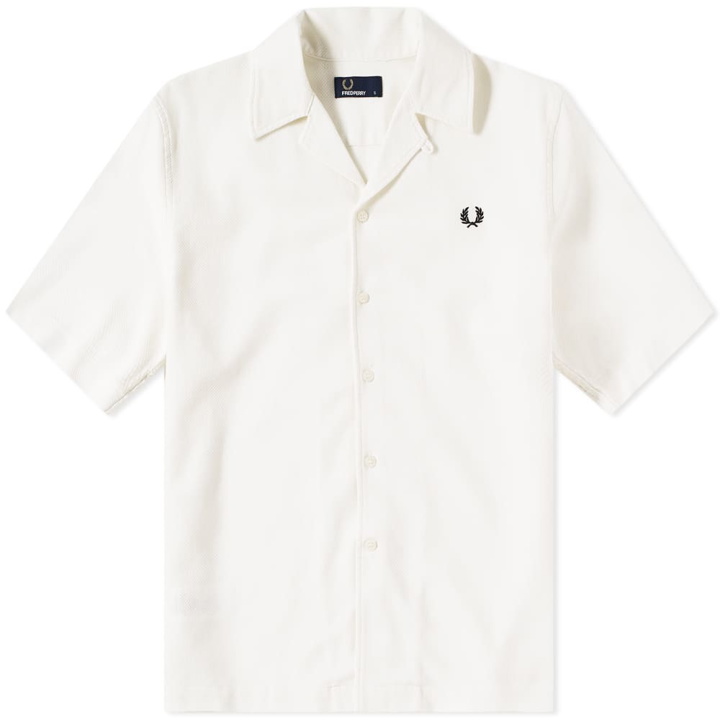 Photo: Fred Perry Woven Pique Vacation Shirt White