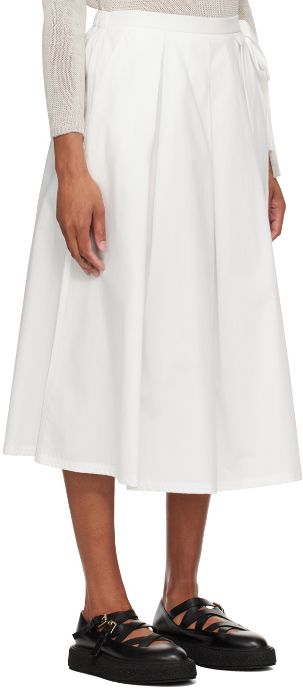Weekend Max Mara White Donata Midi Skirt Weekend Max Mara