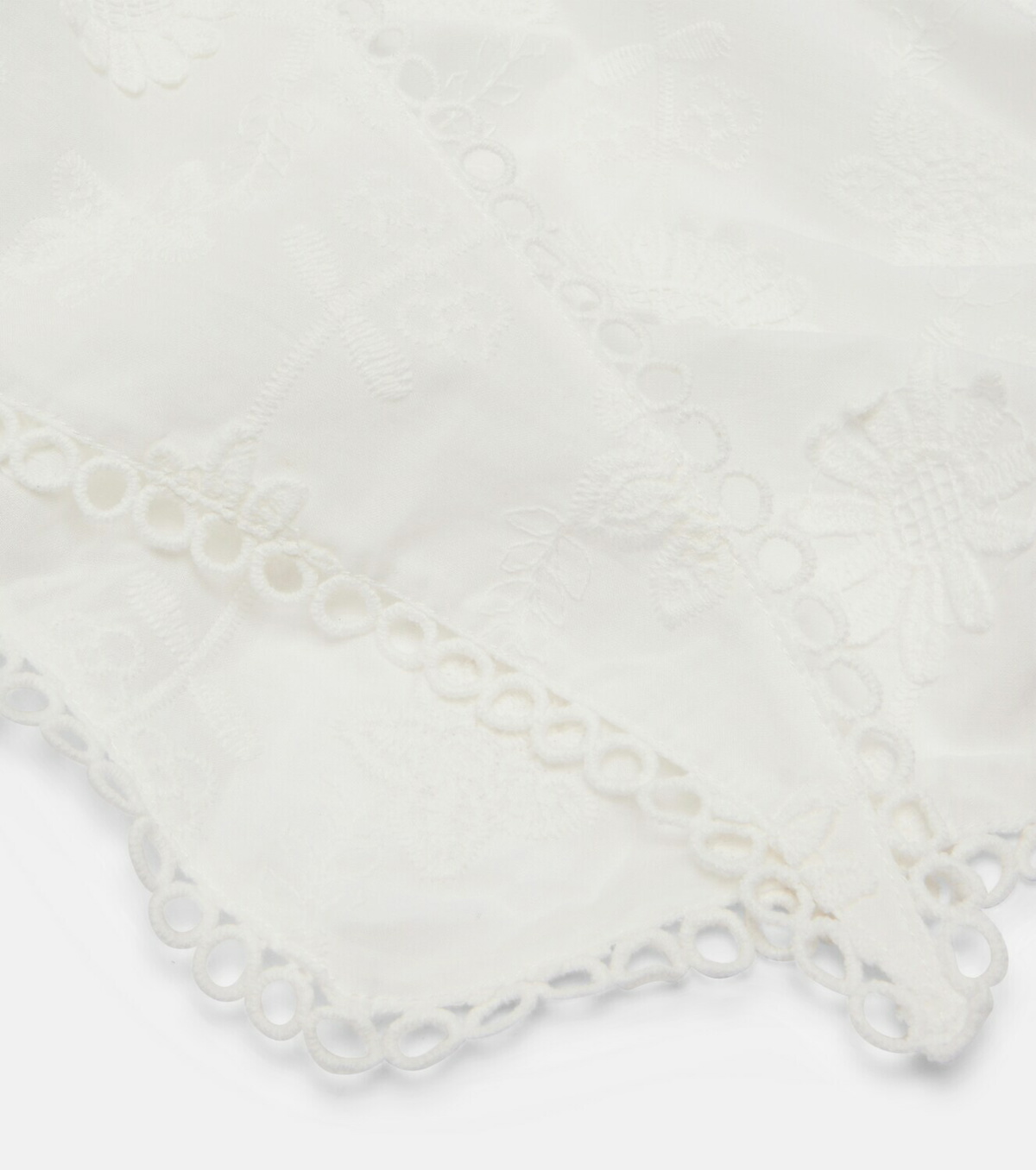 Poupette St Barth Aura embroidered cotton scarf