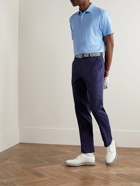 Peter Millar - Hales Performance Striped Tech-Jersey Golf Polo Shirt - Blue