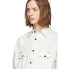 Fumito Ganryu Off-White Denim Six Pockets Rebuilt Shirt