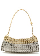 Rabanne 1969 Skyline Two-tone Disc Shoulder bag - Silver - One Size