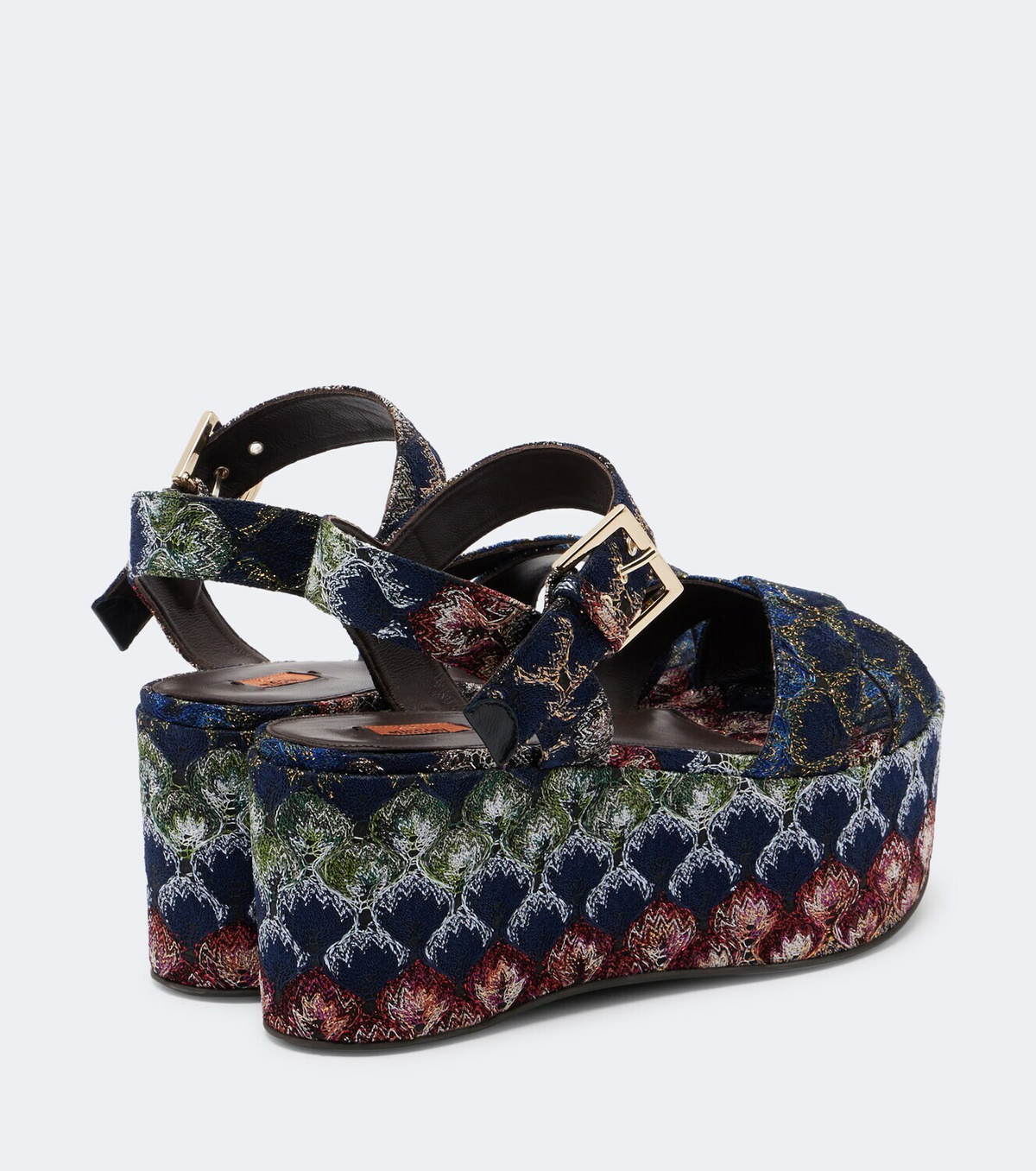 Missoni Julia lamé platform sandals