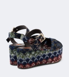 Missoni Julia lamé platform sandals