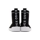 Hugo Black Knit Zero High-Top Sneakers