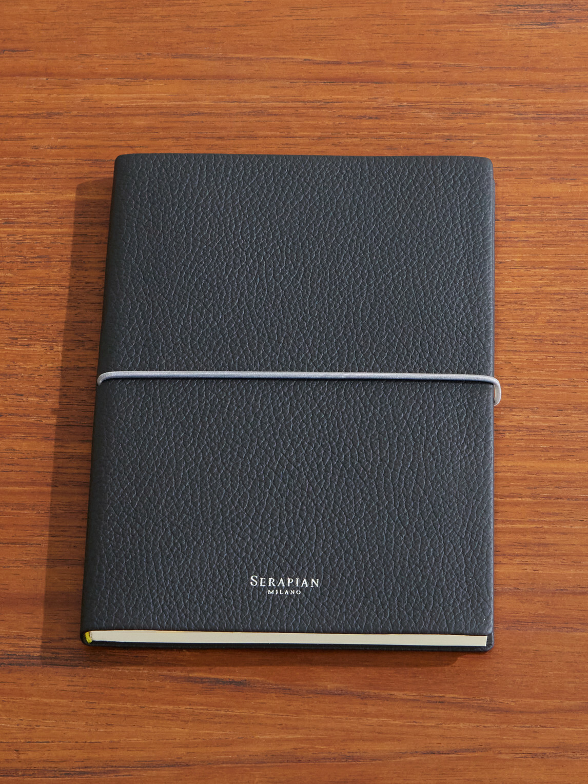Serapian - Medium Textured-Leather Notebook