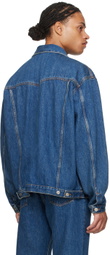 Bally Blue Logo Patch Denim Jacket
