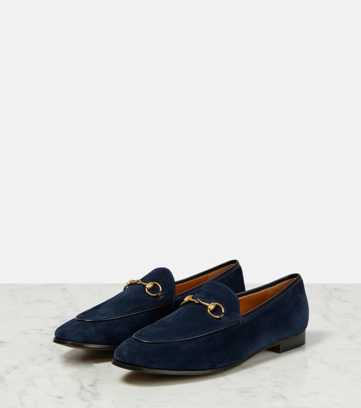 gucci jordaan embroidered loafers