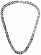 A.P.C. - Silver and Gunmetal-Tone Chain Necklace - Silver