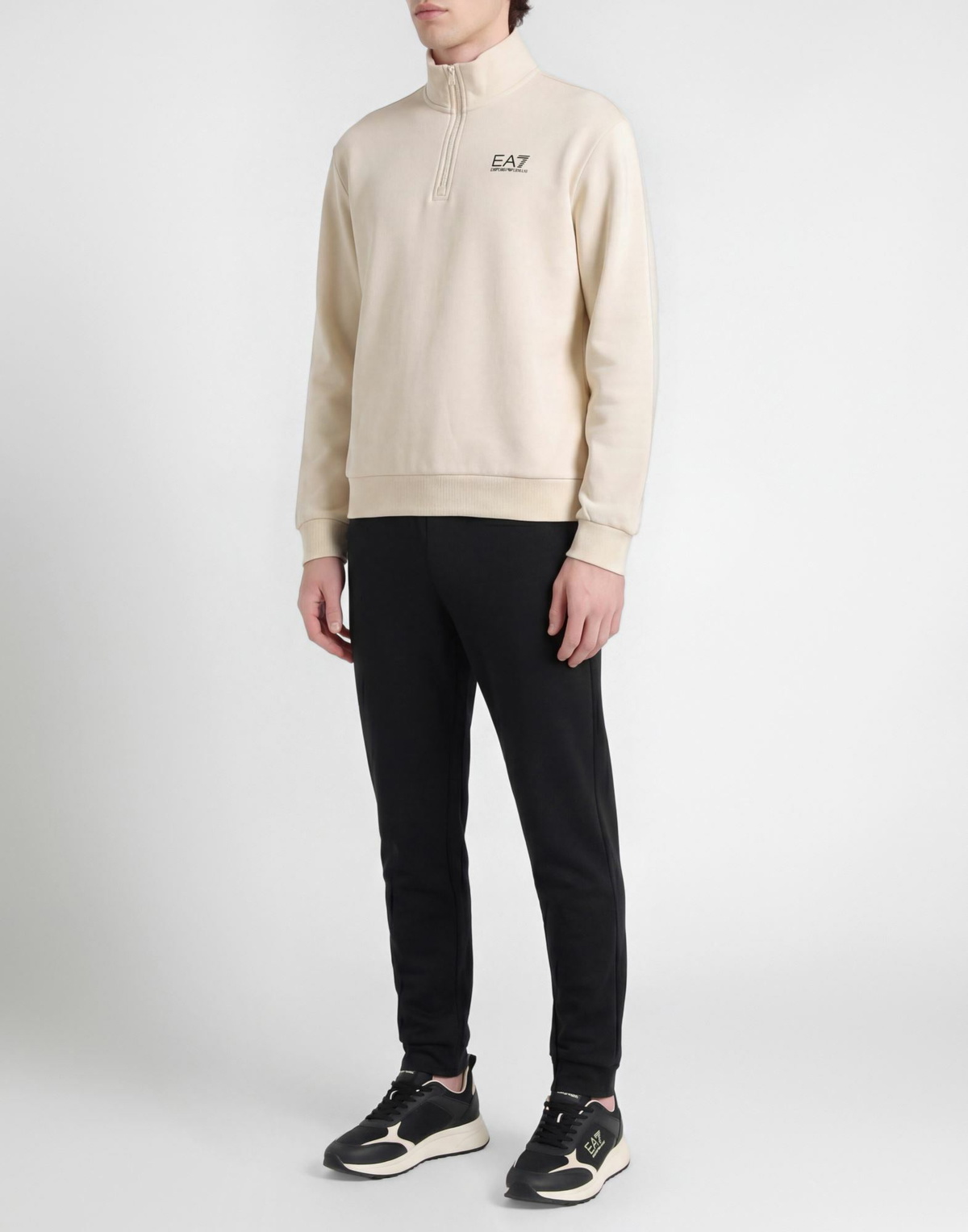Ea7 Mens Sweatshirt Ivory